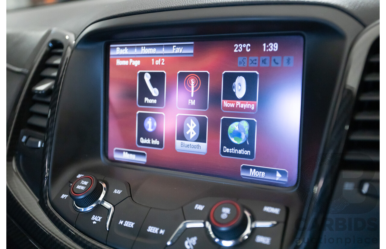 5/2016 Holden VF Commodore SS-V Redline Series 2 4d Sedan Phantom Black V8 6.2L