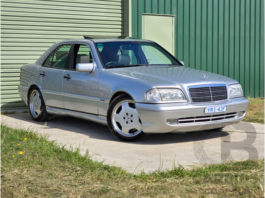 7/1998 Mercedes Benz C43 AMG W202 4d Saloon Zircon Silver Metallic V8 4.3L