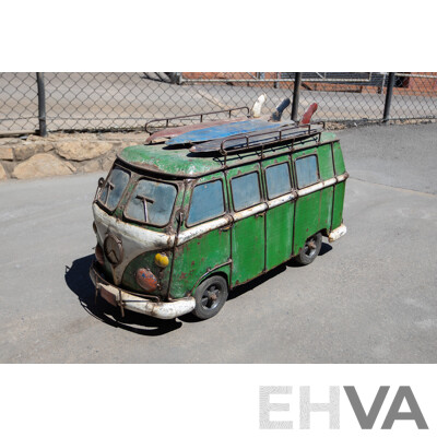 Vintage VW Kombi Style Metal Esky