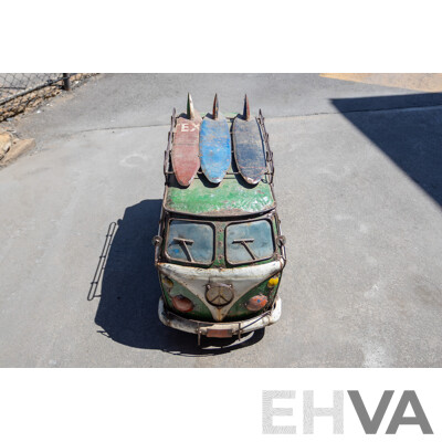 Vintage VW Kombi Style Metal Esky