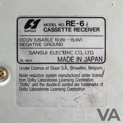 Holden Special Vehicles HSV VN Sansui RE-6 Head Unit - Genuine