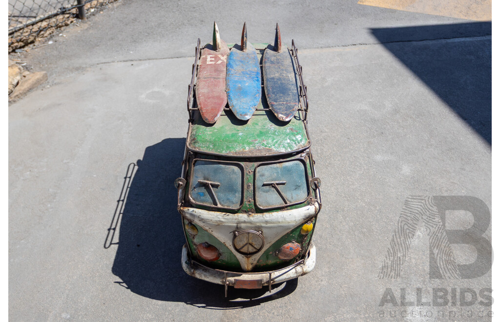 Vintage VW Kombi Style Metal Esky