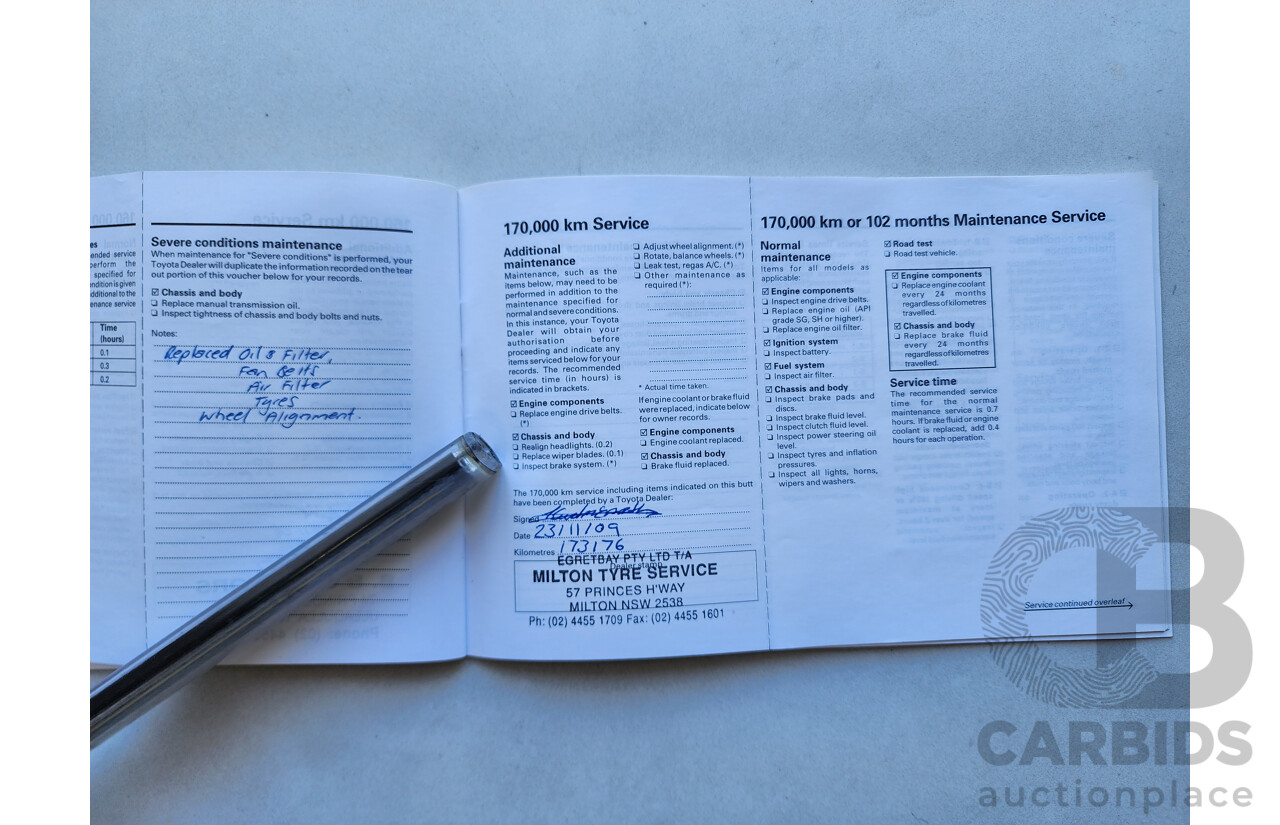 11/1998 Toyota Townace SBV KR42R 4d Blind Van White 1.8L