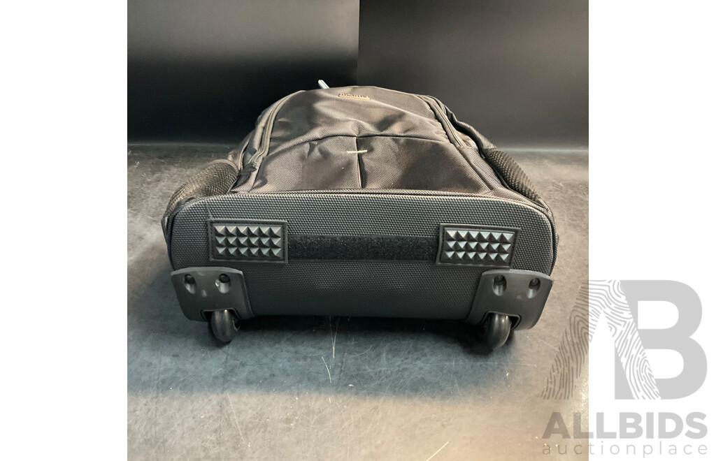 SOUTHBOUND Executive Wheeled Backpack - SB6801 Black - Lot of 6 - Estimated Total RRP $715.00