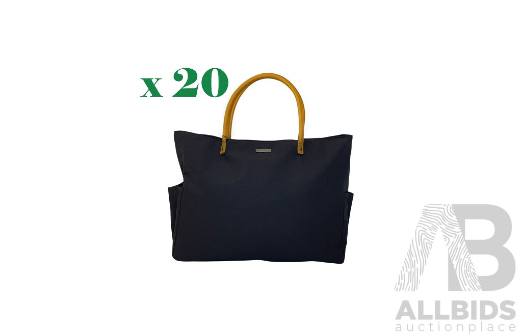 SOUTH BOUND Sunsets Beach Shopper Bag - SB5501 Black - Lot of 20 - Estimated Total RRP $798.00