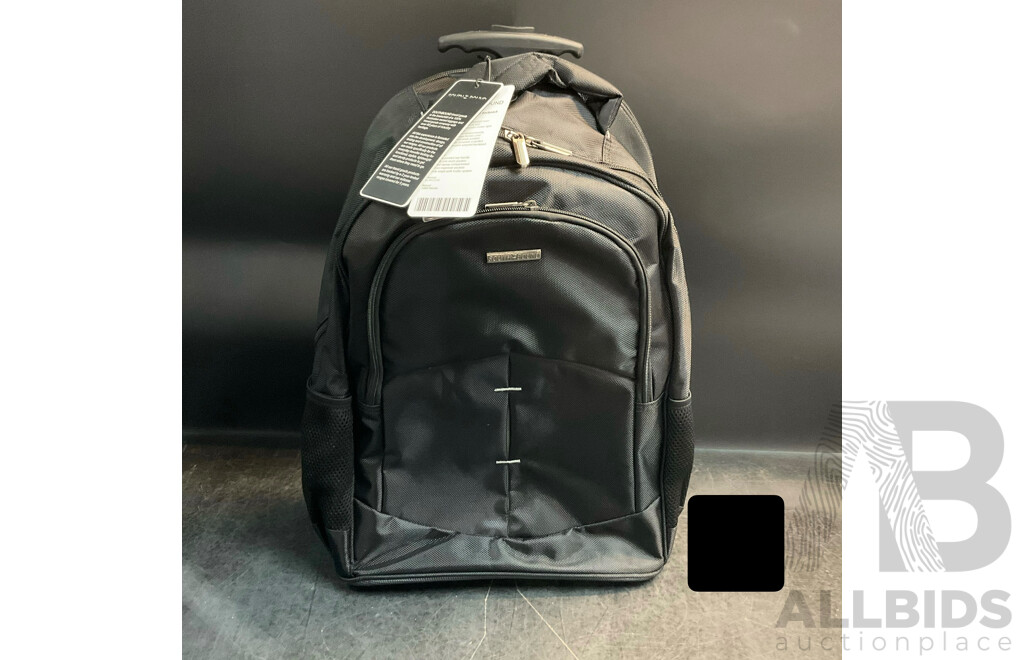 SOUTHBOUND Executive Laptop Backpack - SB-6601 Black (x8) and SOUTHBOUND Executive Wheeled Backpack - SB6801 Black (x2) - Lot of 10