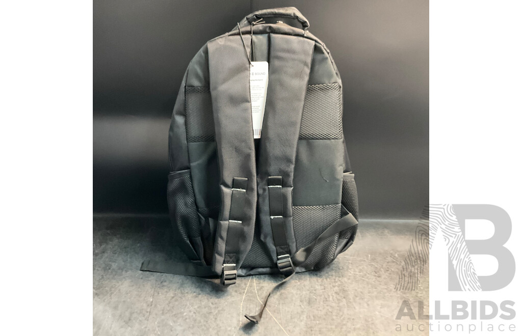 SOUTHBOUND Executive Laptop Backpack - SB-6601 Black (x8) and SOUTHBOUND Executive Wheeled Backpack - SB6801 Black (x2) - Lot of 10