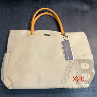 SOUTH BOUND Sunsets Beach Shopper Bag - SB5501 Taupe - Lot of 20 - Estimated Total RRP $798.00