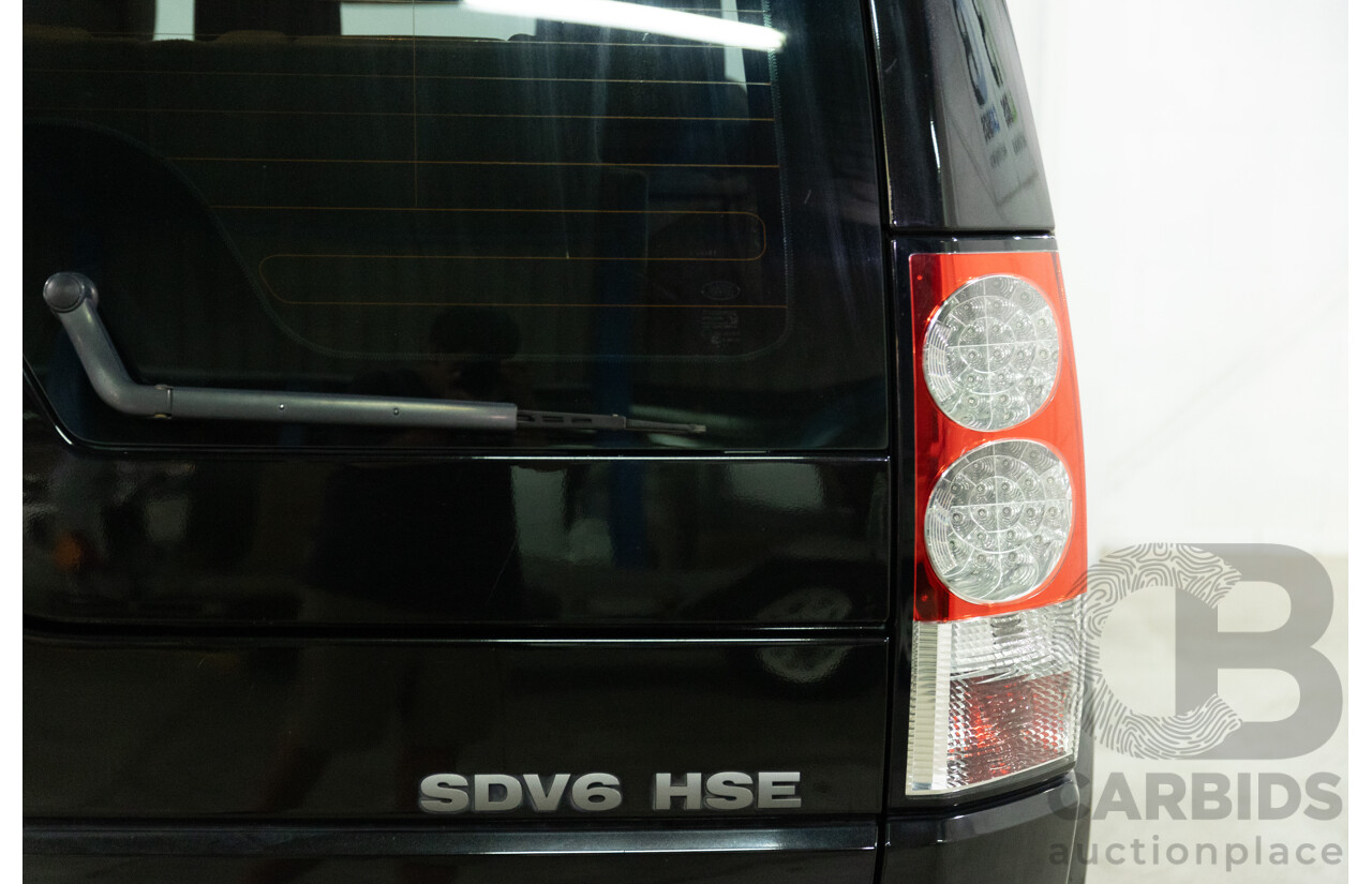 5/2011 Land Rover Discovery 4 SDV6 HSE MY11 4d Wagon Santorini Black Metallic Turbo Diesel V6 3.0L
