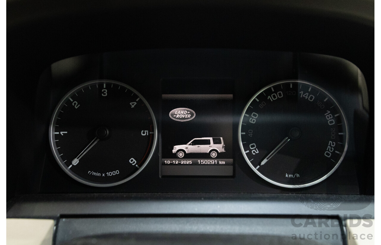 5/2011 Land Rover Discovery 4 SDV6 HSE MY11 4d Wagon Santorini Black Metallic Turbo Diesel V6 3.0L