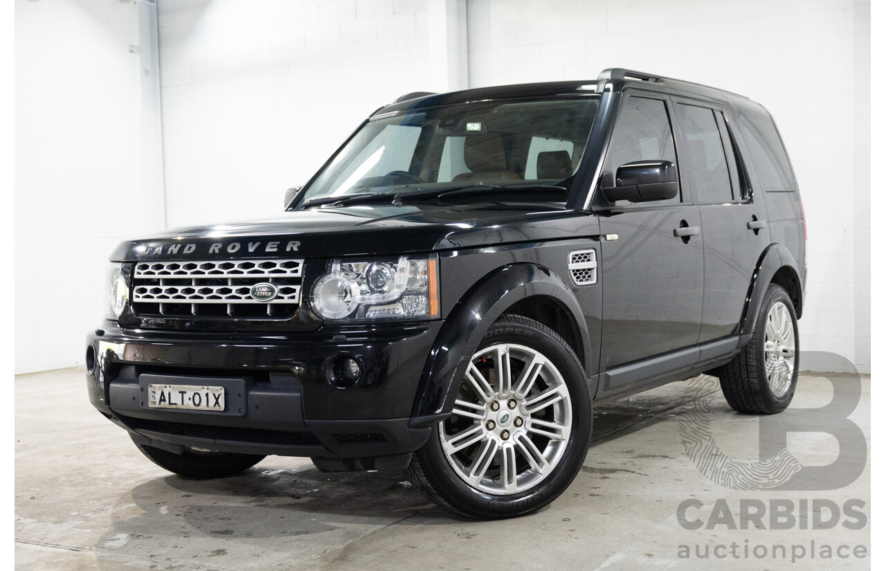 5/2011 Land Rover Discovery 4 SDV6 HSE MY11 4d Wagon Santorini Black Metallic Turbo Diesel V6 3.0L