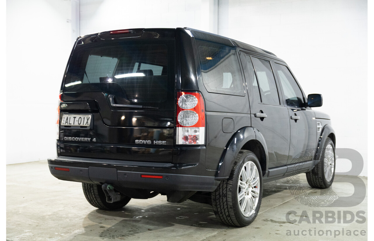 5/2011 Land Rover Discovery 4 SDV6 HSE MY11 4d Wagon Santorini Black Metallic Turbo Diesel V6 3.0L