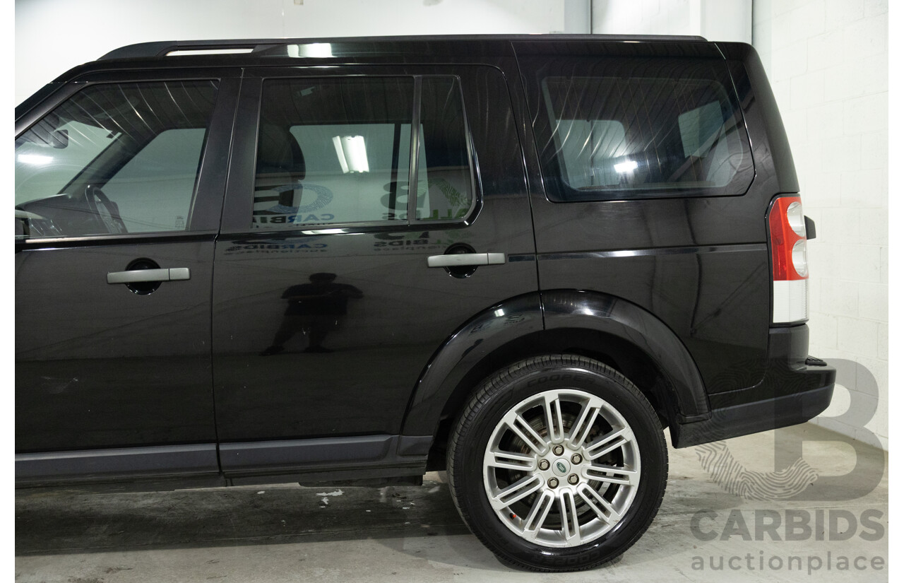 5/2011 Land Rover Discovery 4 SDV6 HSE MY11 4d Wagon Santorini Black Metallic Turbo Diesel V6 3.0L