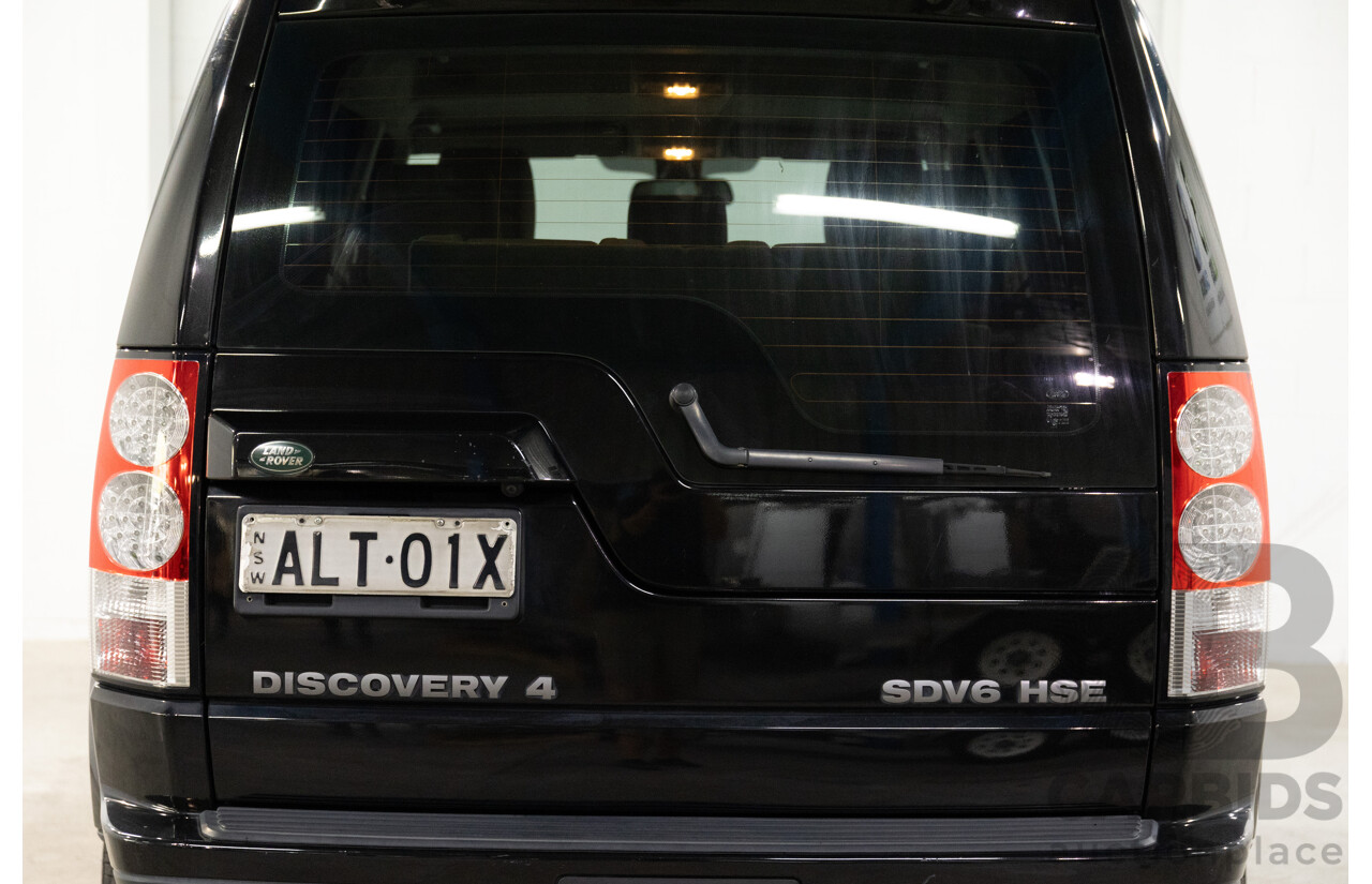 5/2011 Land Rover Discovery 4 SDV6 HSE MY11 4d Wagon Santorini Black Metallic Turbo Diesel V6 3.0L