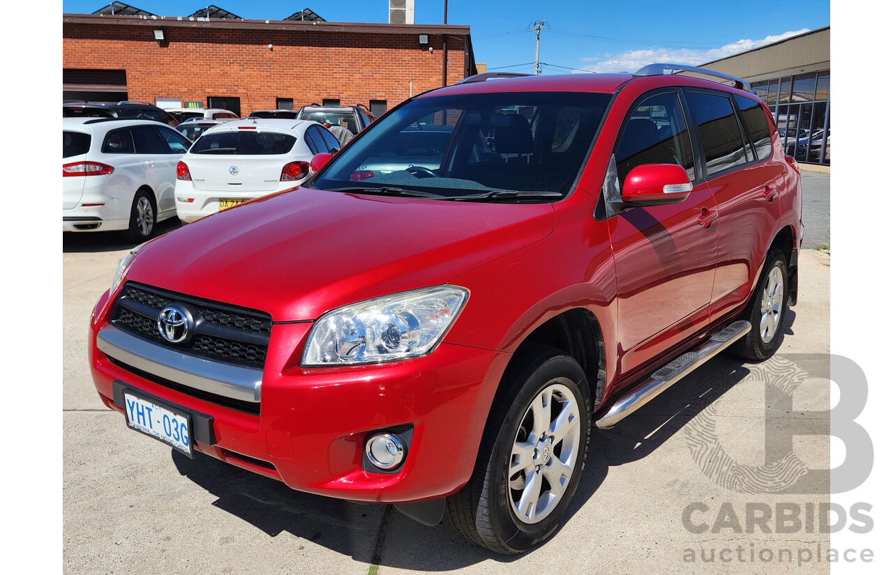 10/2011 Toyota Rav4 Altitude (2wd) ACA38R MY11 4d Wagon Red 2.4L