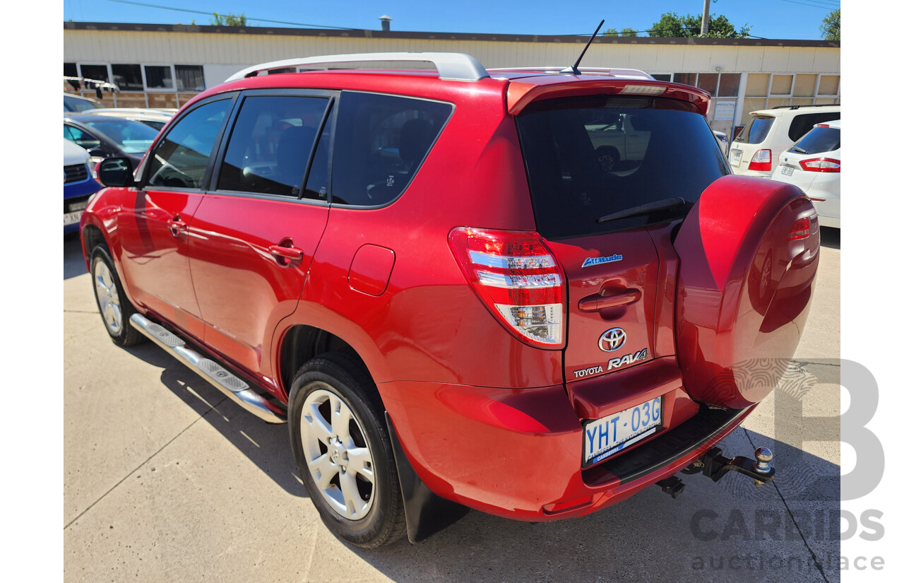 10/2011 Toyota Rav4 Altitude (2wd) ACA38R MY11 4d Wagon Red 2.4L