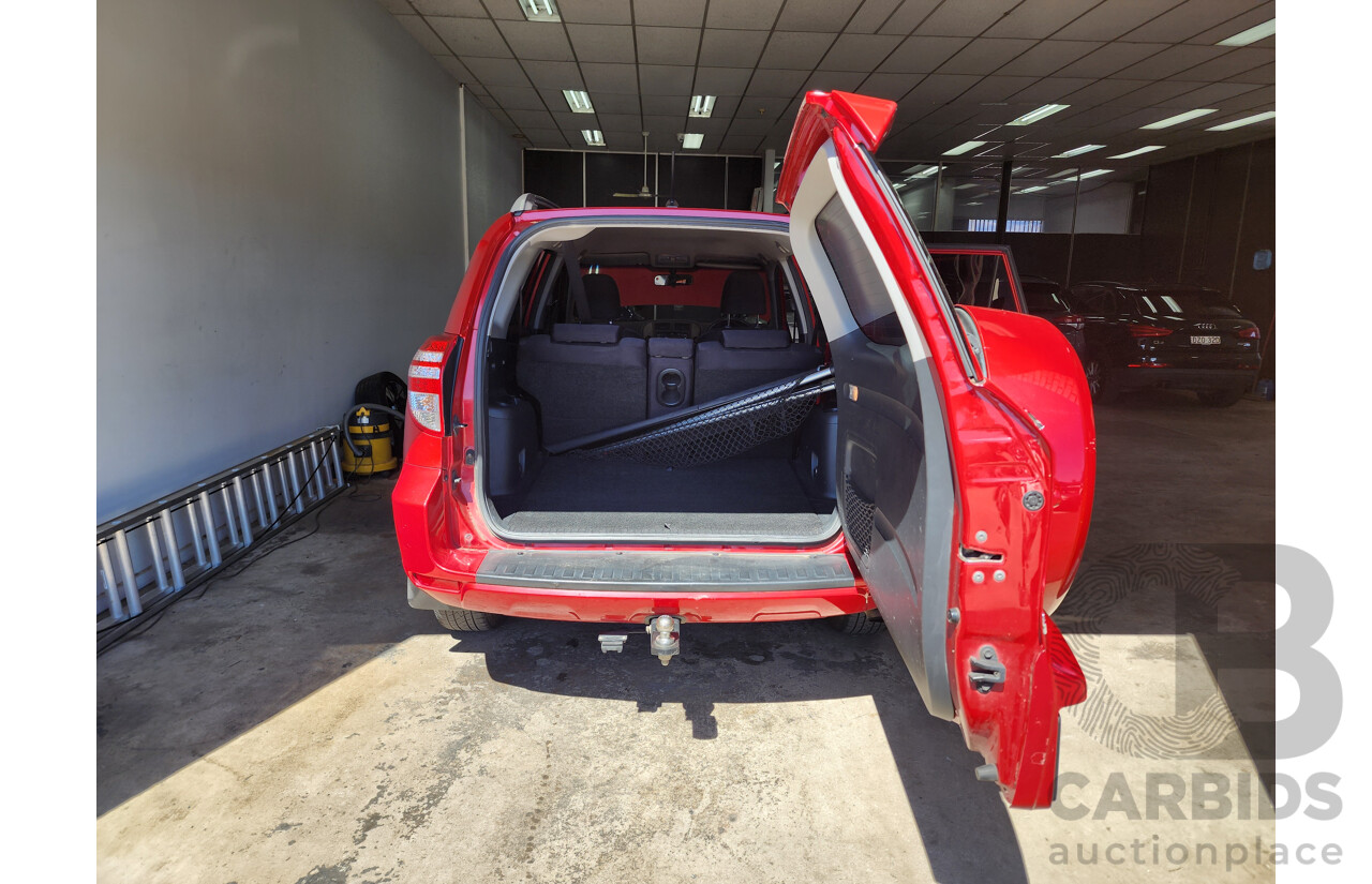 10/2011 Toyota Rav4 Altitude (2wd) ACA38R MY11 4d Wagon Red 2.4L