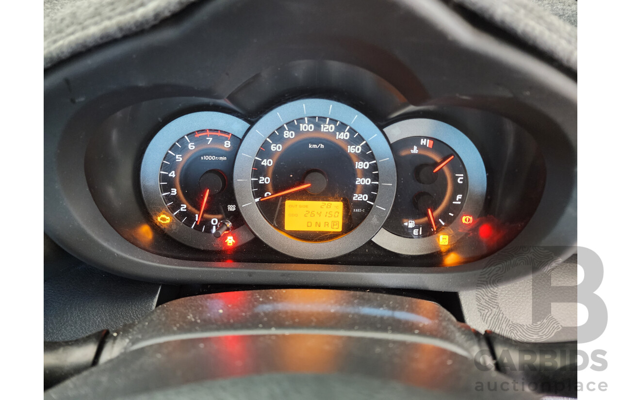 10/2011 Toyota Rav4 Altitude (2wd) ACA38R MY11 4d Wagon Red 2.4L