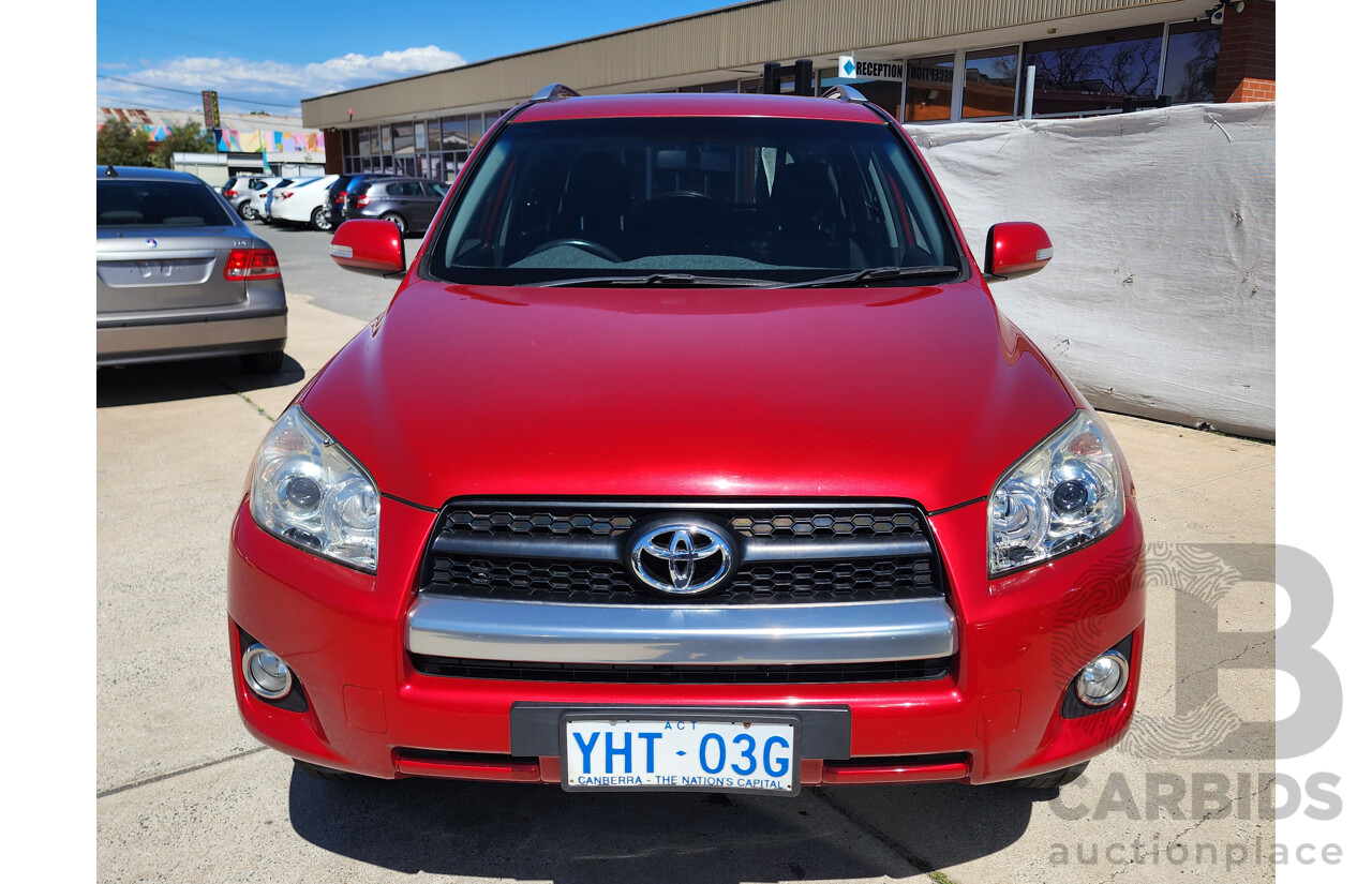 10/2011 Toyota Rav4 Altitude (2wd) ACA38R MY11 4d Wagon Red 2.4L