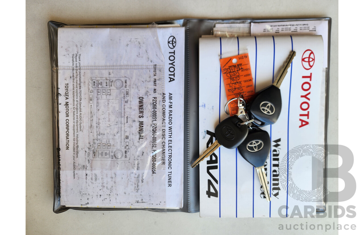 10/2011 Toyota Rav4 Altitude (2wd) ACA38R MY11 4d Wagon Red 2.4L