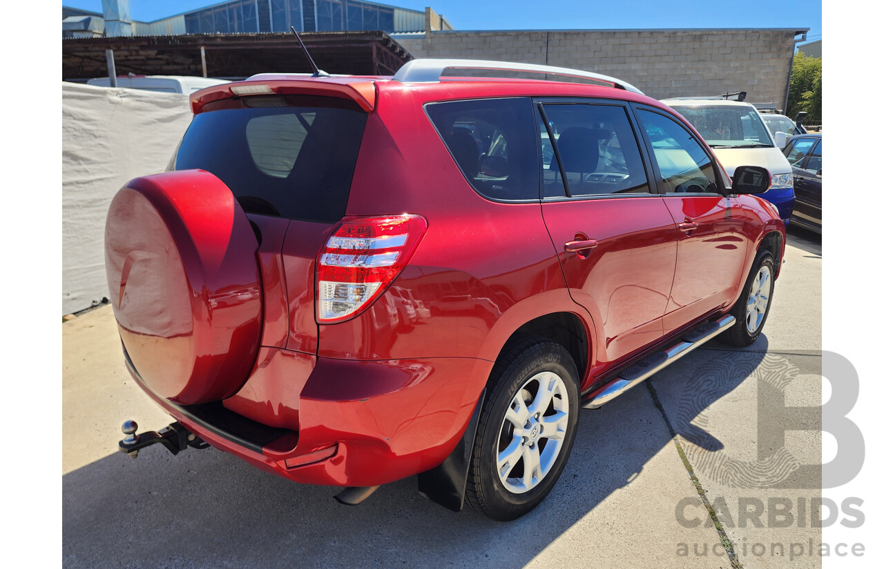 10/2011 Toyota Rav4 Altitude (2wd) ACA38R MY11 4d Wagon Red 2.4L
