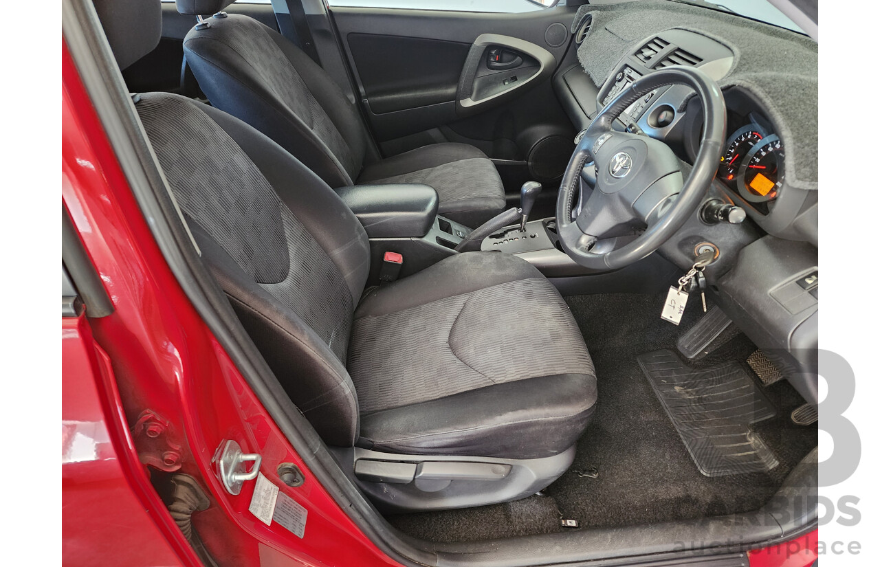 10/2011 Toyota Rav4 Altitude (2wd) ACA38R MY11 4d Wagon Red 2.4L