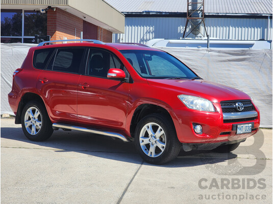 10/2011 Toyota Rav4 Altitude (2wd) ACA38R MY11 4d Wagon Red 2.4L