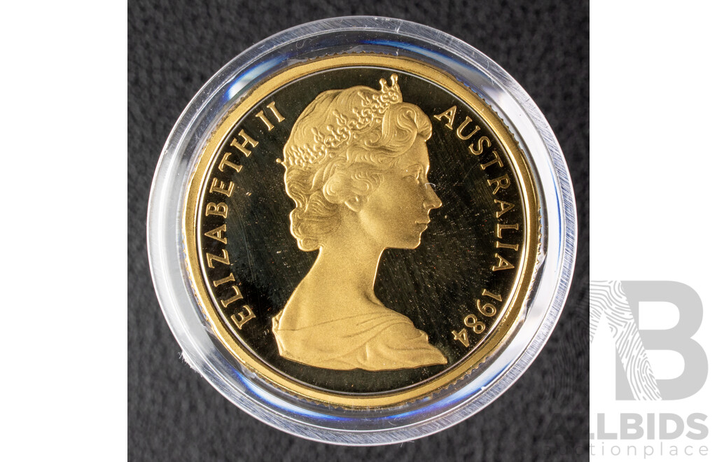 Australian 1984 Proof One Dollar Coin. First Year Coin