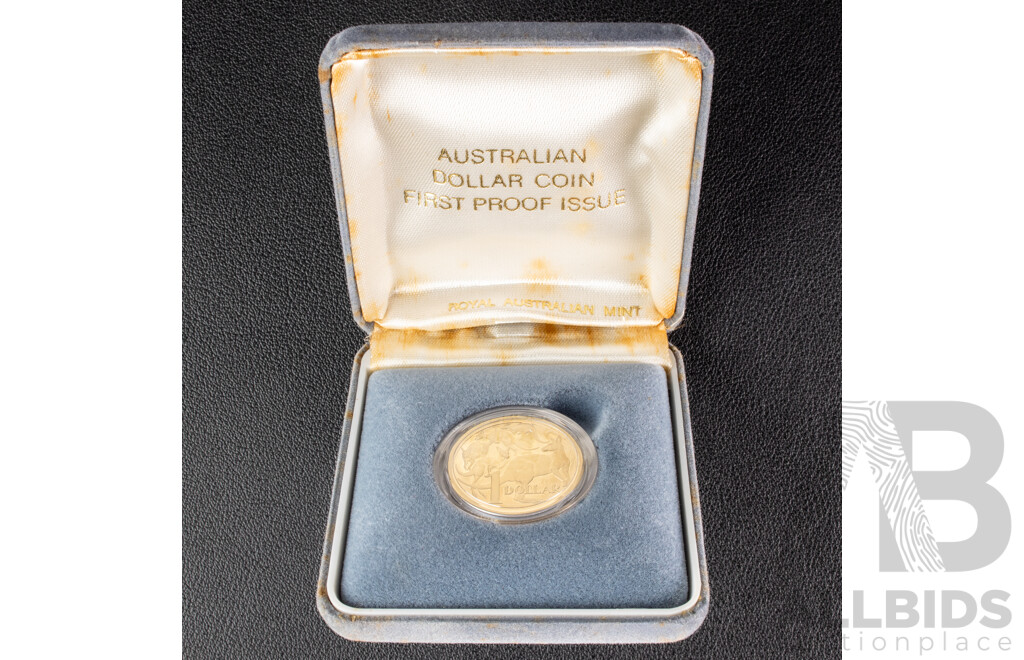Australian 1984 Proof One Dollar Coin. First Year Coin