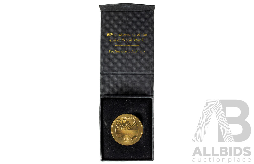 Australian 2005 60th Anniversary WW2 Service Medal.