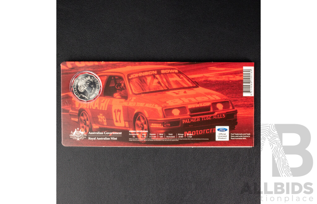 Seven Australian 2018 Fifty Cent Coins, High Octane Legends