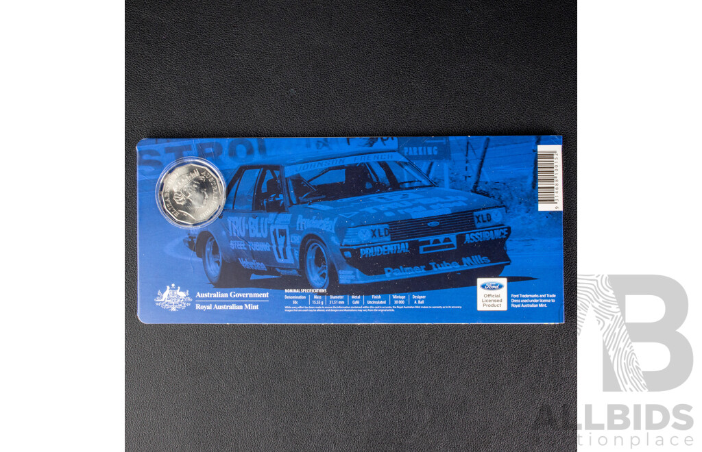 Seven Australian 2018 Fifty Cent Coins, High Octane Legends