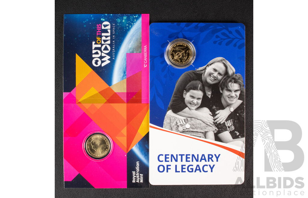 Australian 2023 and 2024 One Dollar Coins