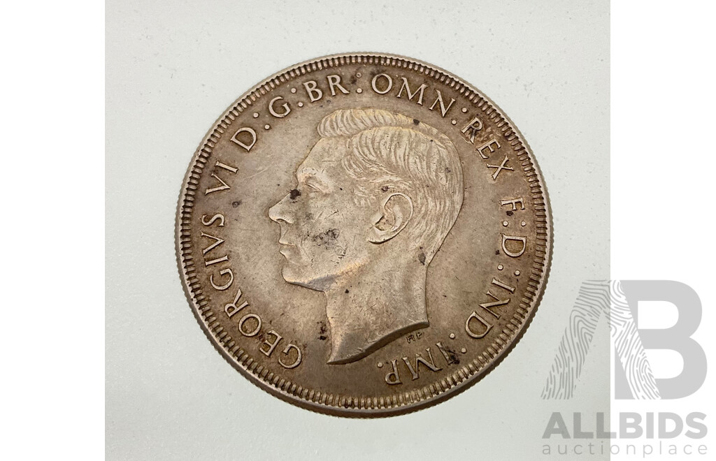 Australian 1937 KGVI Silver Crown .925