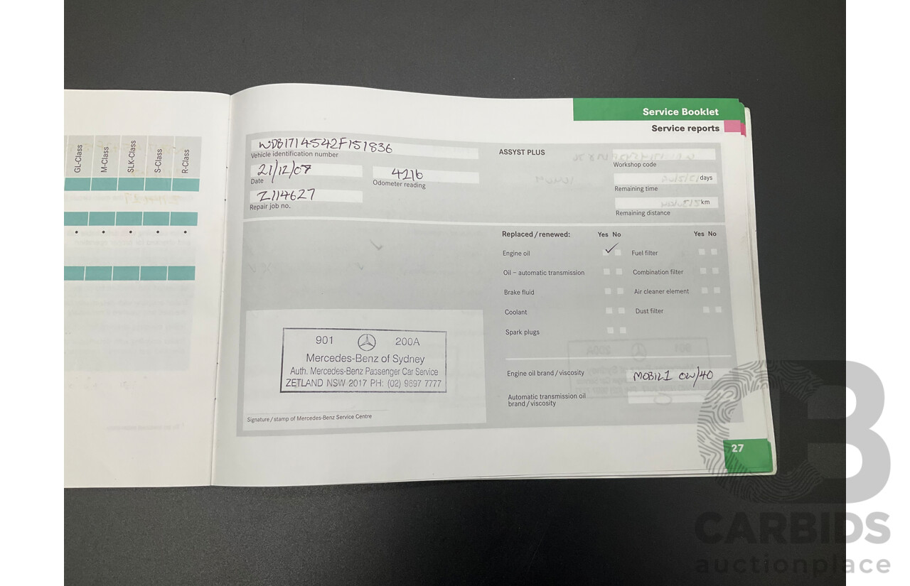 5/2007 Mercedes-Benz SLK 280 R171 07 Upgrade 2d Convertible Iridium Silver Metallic V6 3.0L