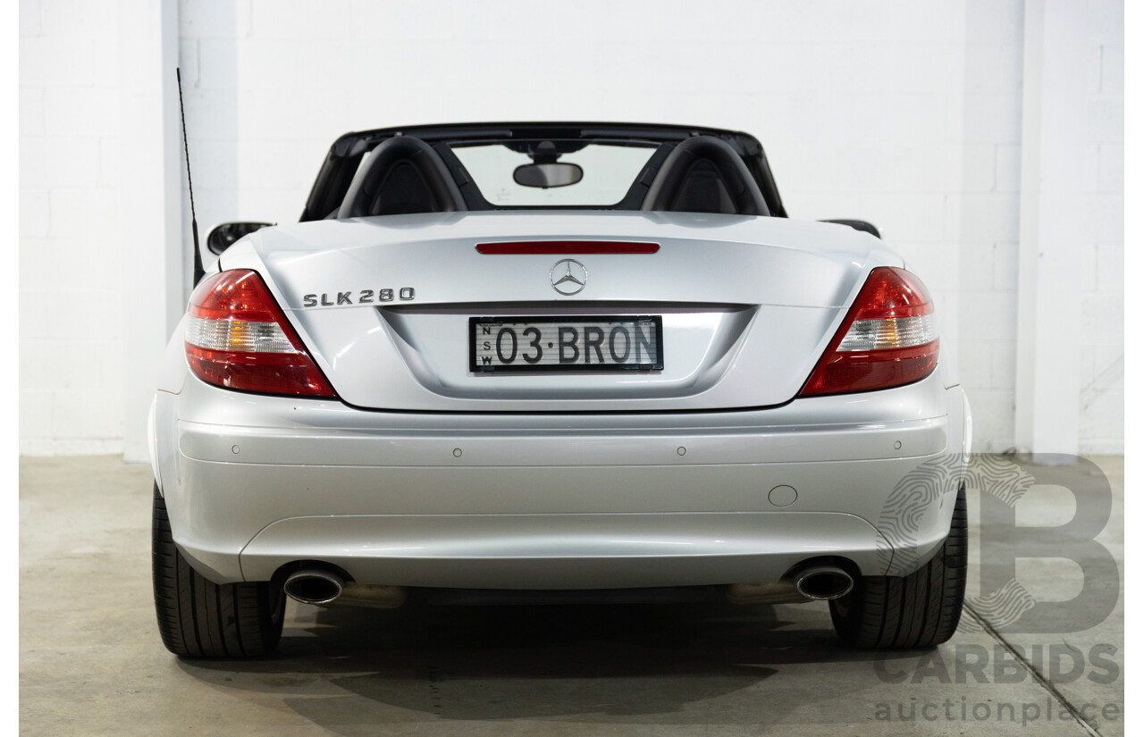 5/2007 Mercedes-Benz SLK 280 R171 07 Upgrade 2d Convertible Iridium Silver Metallic V6 3.0L