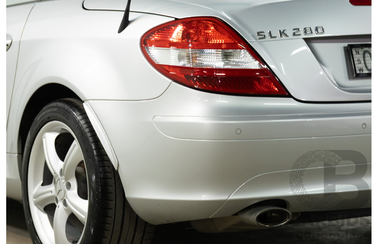 5/2007 Mercedes-Benz SLK 280 R171 07 Upgrade 2d Convertible Iridium Silver Metallic V6 3.0L