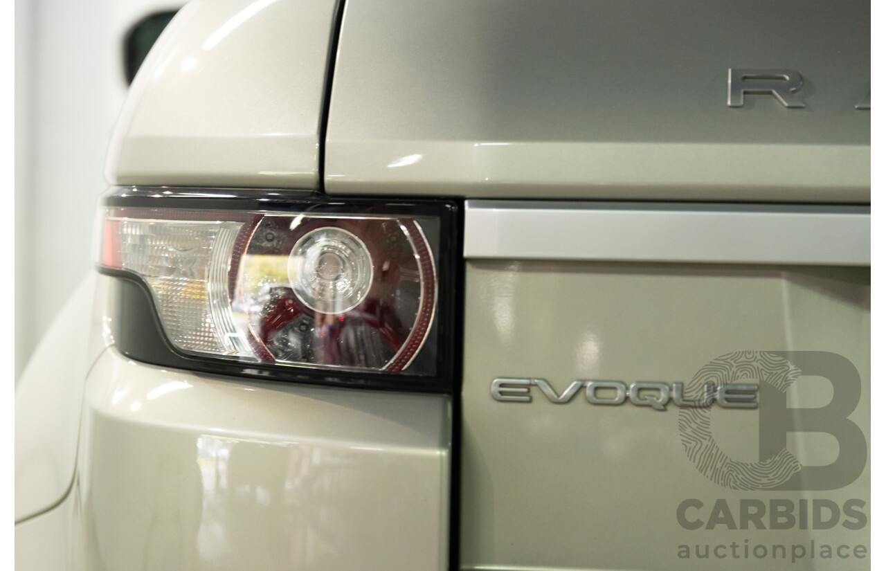 2/2013 Range Rover Evoque SD4 Prestige LV MY13 5d Wagon Ipanema Sand Metallic Turbo Diesel 2.2L