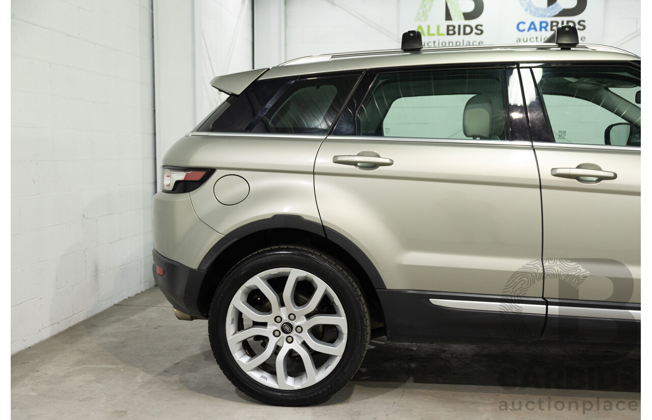 2/2013 Range Rover Evoque SD4 Prestige LV MY13 5d Wagon Ipanema Sand Metallic Turbo Diesel 2.2L
