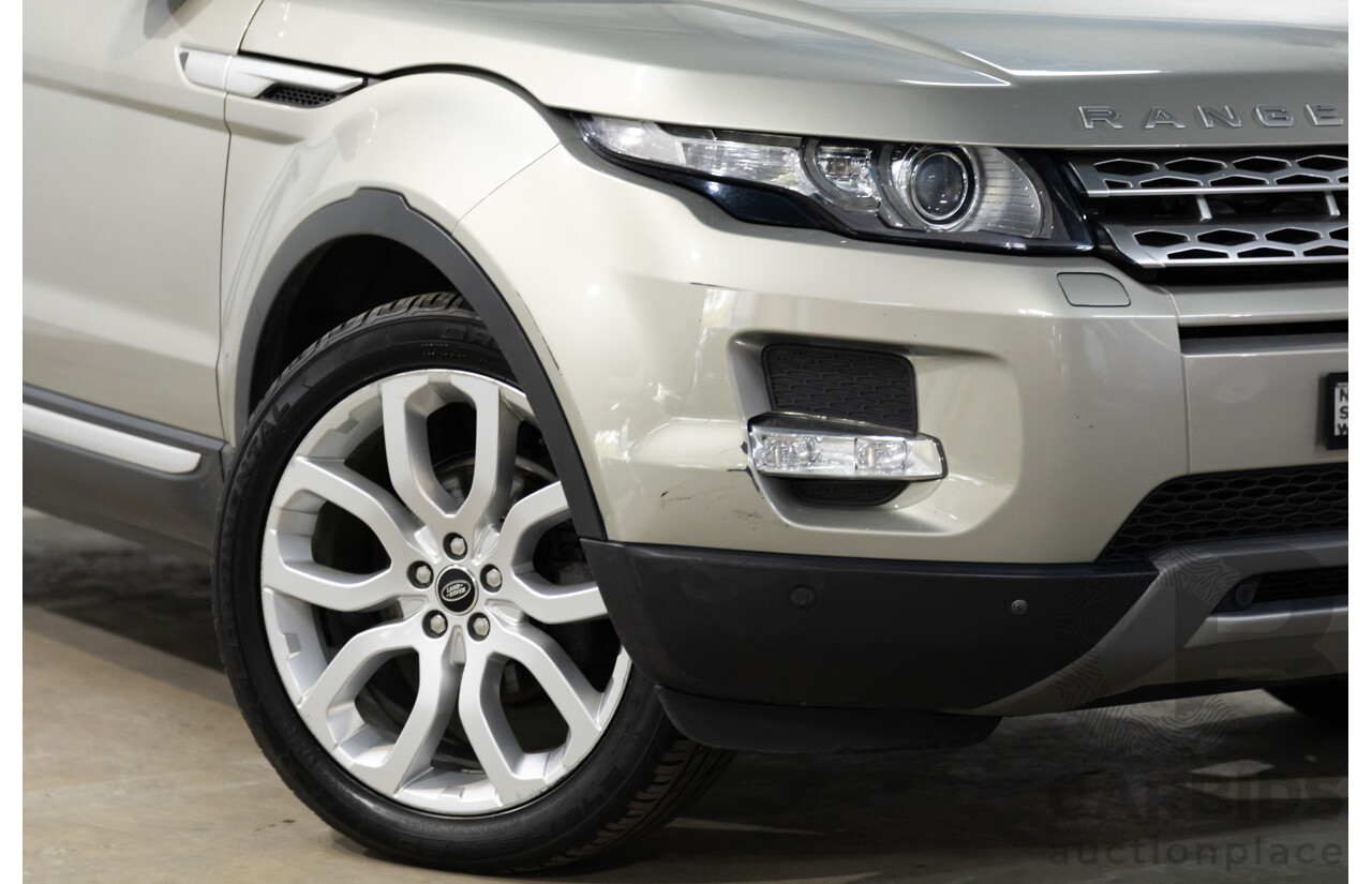 2/2013 Range Rover Evoque SD4 Prestige LV MY13 5d Wagon Ipanema Sand Metallic Turbo Diesel 2.2L