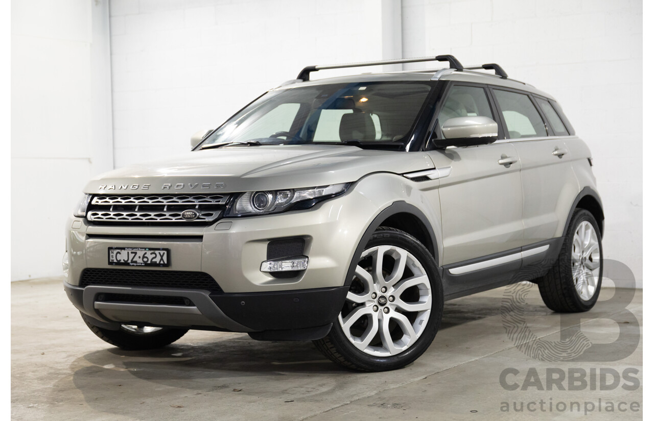 2/2013 Range Rover Evoque SD4 Prestige LV MY13 5d Wagon Ipanema Sand Metallic Turbo Diesel 2.2L
