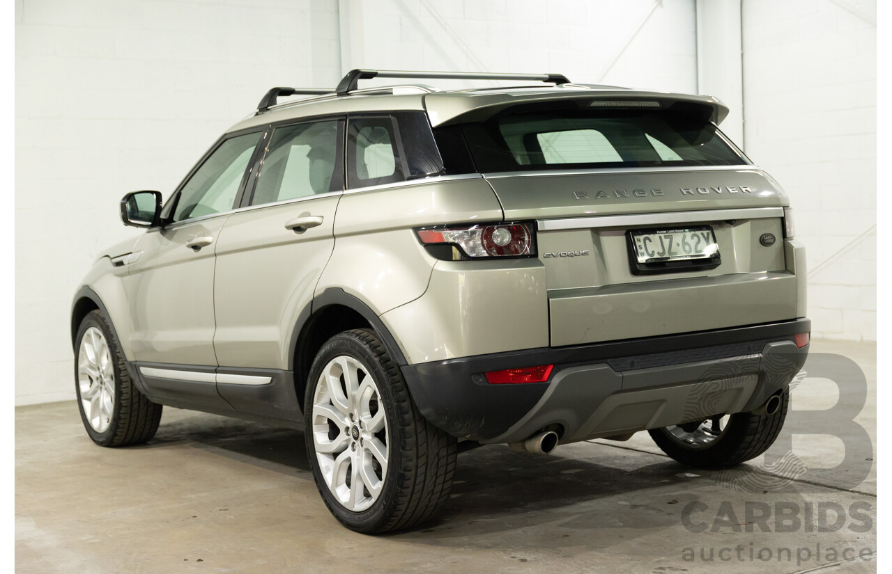 2/2013 Range Rover Evoque SD4 Prestige LV MY13 5d Wagon Ipanema Sand Metallic Turbo Diesel 2.2L
