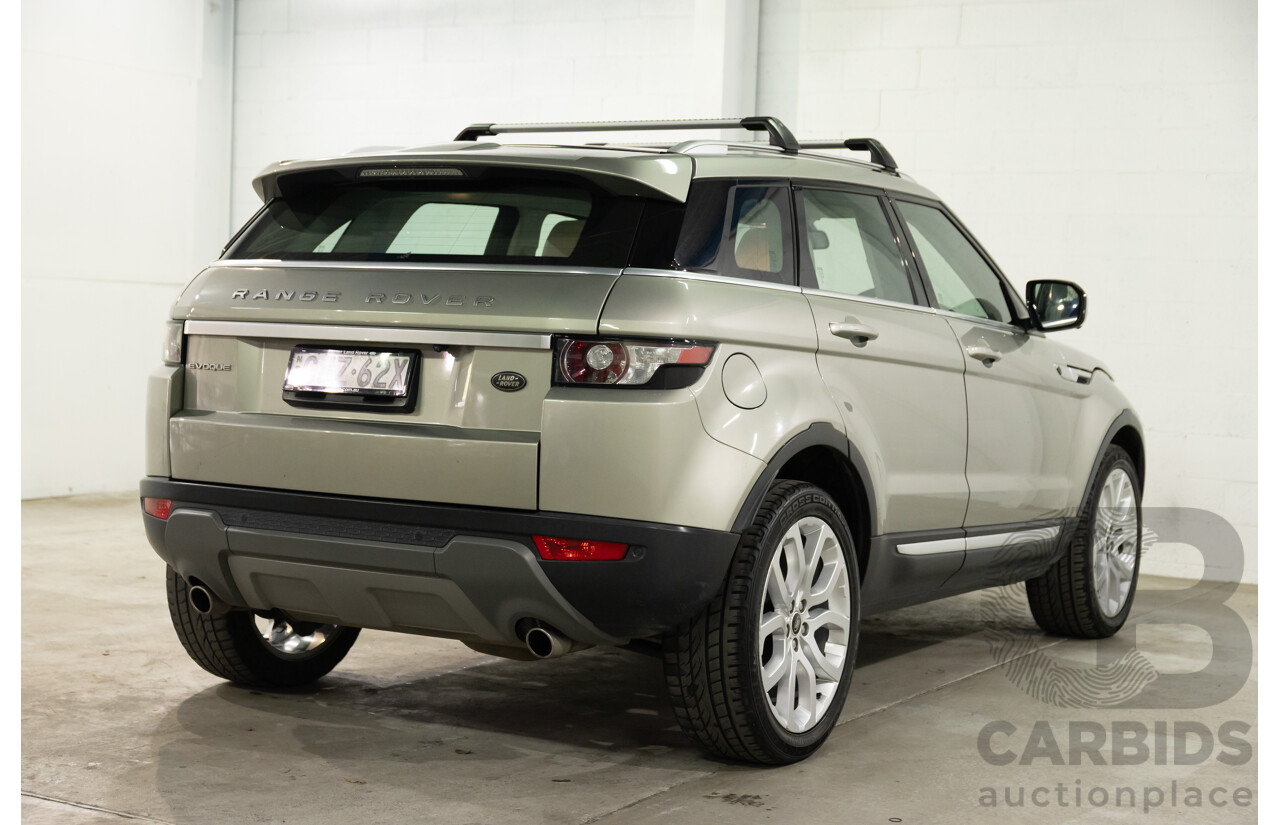 2/2013 Range Rover Evoque SD4 Prestige LV MY13 5d Wagon Ipanema Sand Metallic Turbo Diesel 2.2L