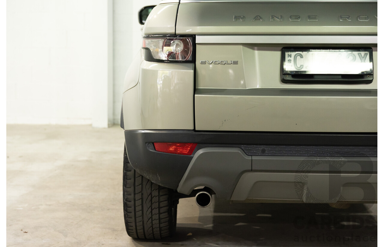 2/2013 Range Rover Evoque SD4 Prestige LV MY13 5d Wagon Ipanema Sand Metallic Turbo Diesel 2.2L