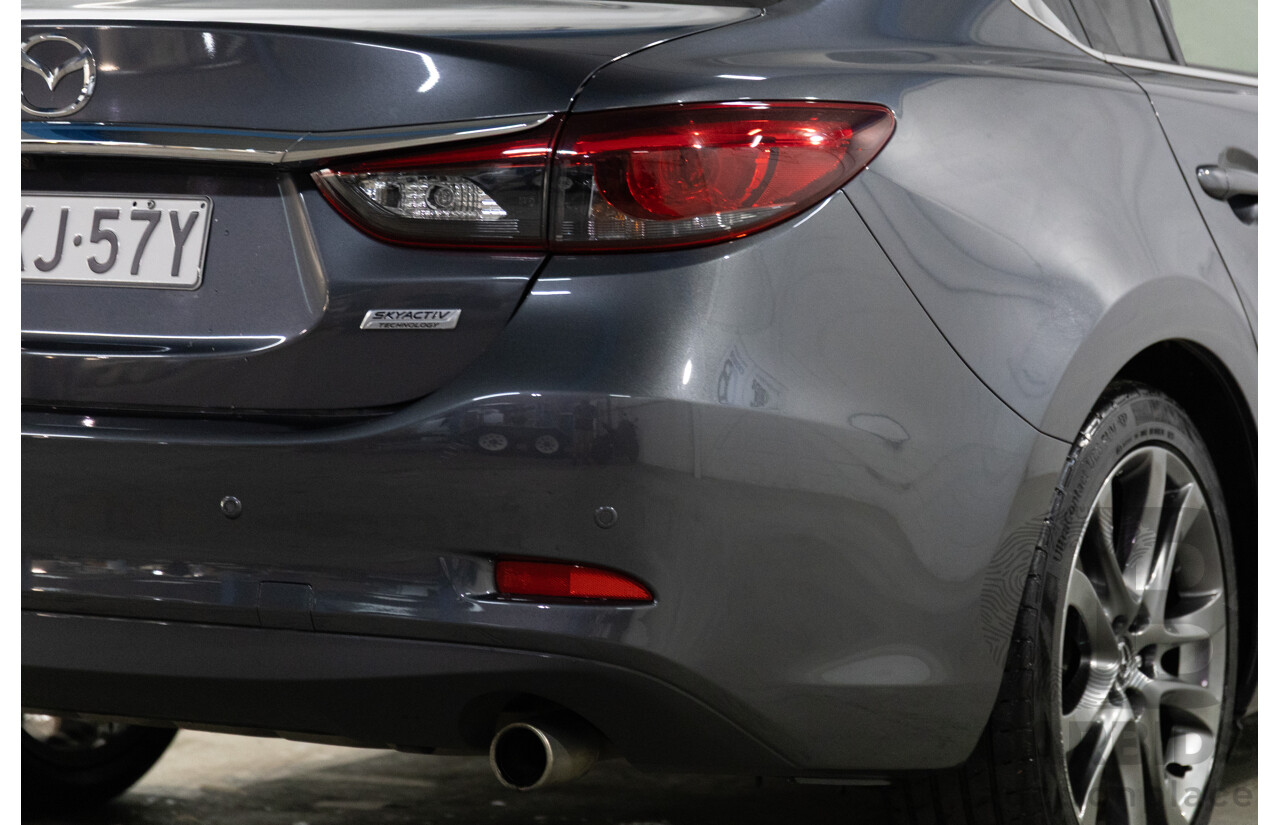 04/2016 Mazda Mazda6 GT (FWD) 6C MY15 4d Sedan Meteor Grey Metallic 2.5L