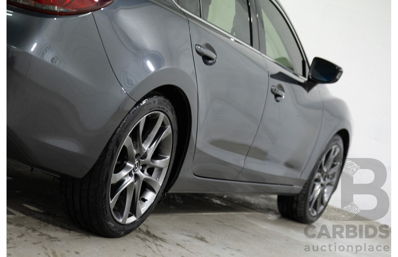 04/2016 Mazda Mazda6 GT (FWD) 6C MY15 4d Sedan Meteor Grey Metallic 2.5L