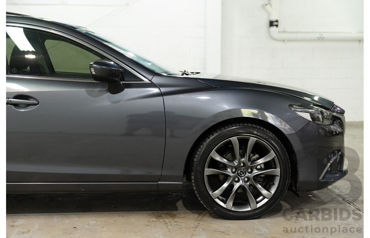 04/2016 Mazda Mazda6 GT (FWD) 6C MY15 4d Sedan Meteor Grey Metallic 2.5L