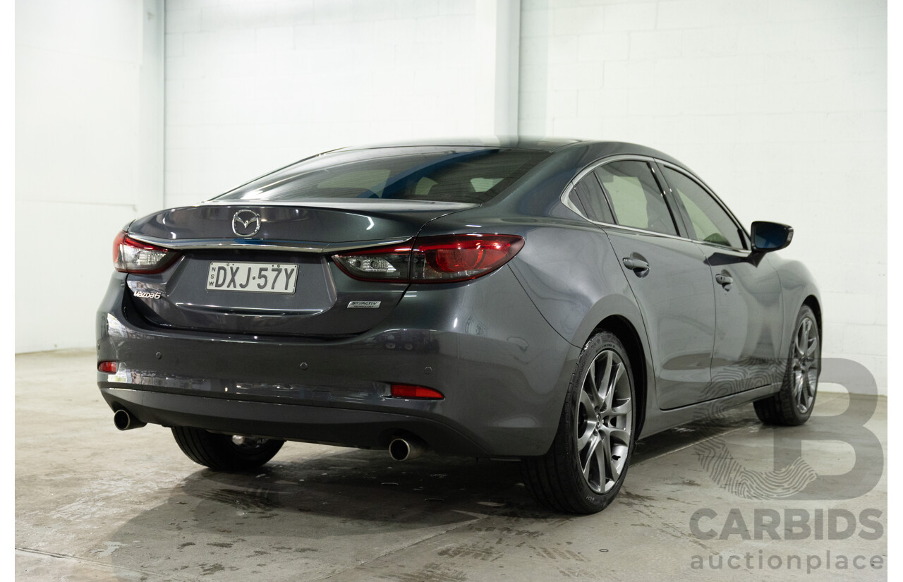 04/2016 Mazda Mazda6 GT (FWD) 6C MY15 4d Sedan Meteor Grey Metallic 2.5L