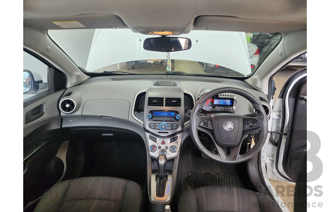 4/2013 Holden Barina CD TM MY13 5d Hatchback White 1.6L