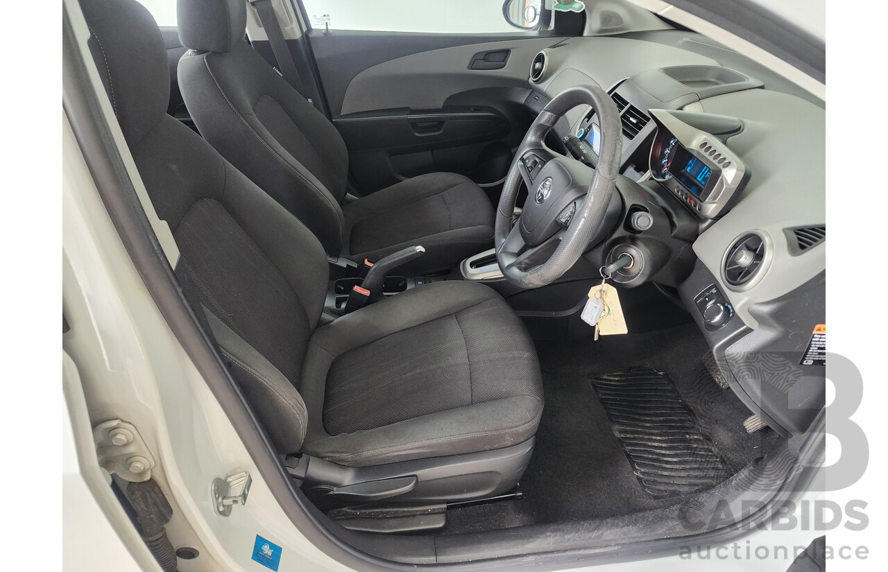 4/2013 Holden Barina CD TM MY13 5d Hatchback White 1.6L